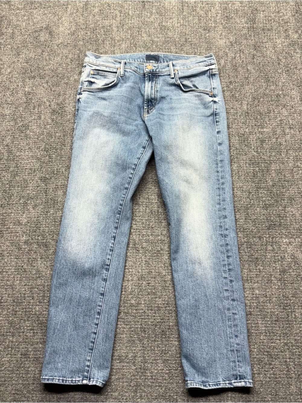 MOTHER Jeans Womens 27 Blue The Ditcher Ankle in Truth or Dare USA Made Straight